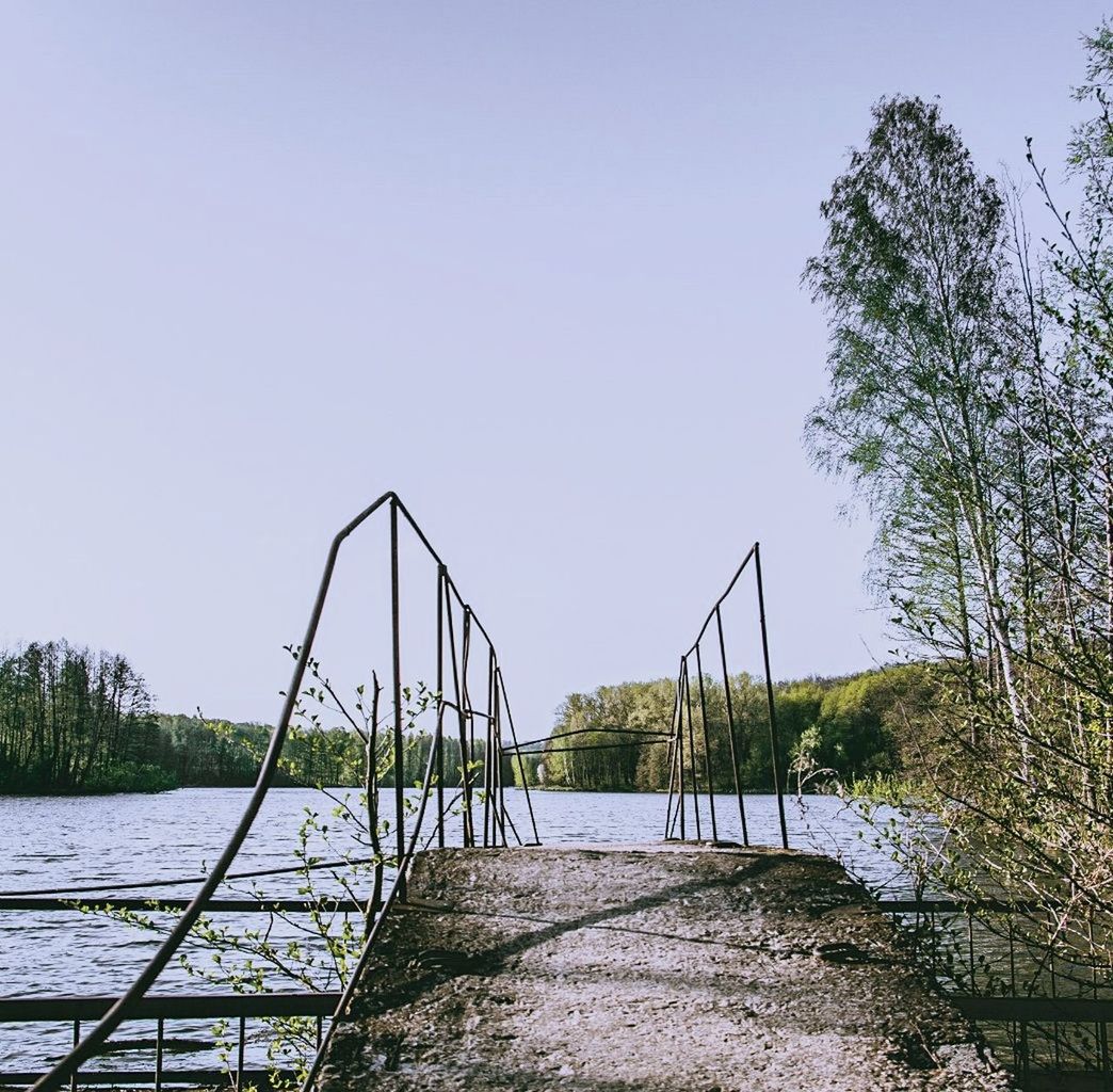 tree, no people, clear sky, architecture, built structure, outdoors, sky, nature, day, water