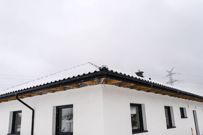 Low angle view of building against sky