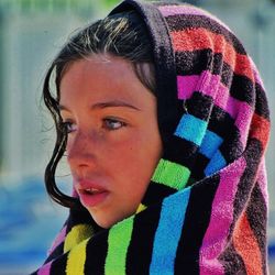 Close-up portrait of a girl