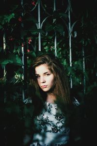 Young woman in park