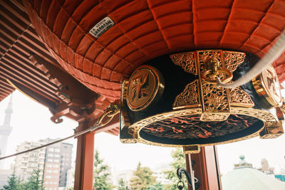 Low angle view of ceiling of building