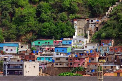 Houses and buildings in city