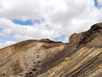 Scenic view of rocky mountains against sky