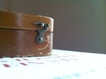 Close-up of food on table