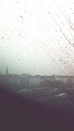 Full frame shot of raindrops on window