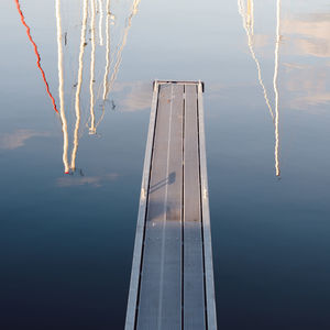 Scenic view of water against sky