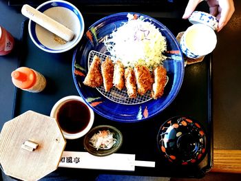 Close-up of served food