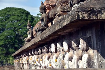 Exterior of old temple building