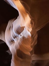 Low angle view of rock formation