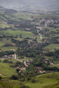 Full frame shot of agricultural field in city