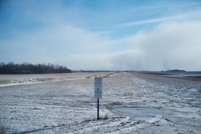 Snow covered field