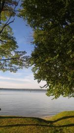 Scenic view of calm lake