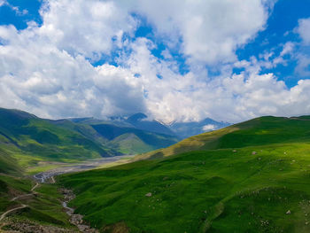 Scenic view of landscape against sky