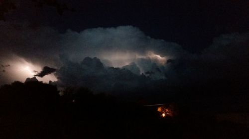 Low angle view of cloudy sky