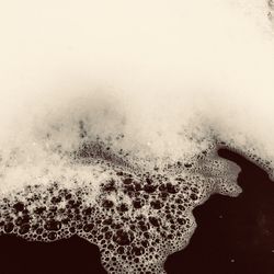 Close-up of bubbles in water