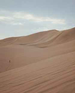 Scenic view of desert against sky