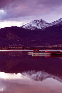 Pyramid lake ii, canadian rockies