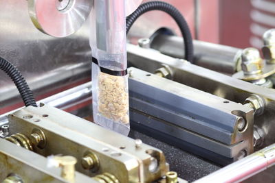 Close-up of machine part
