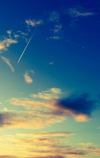 Low angle view of cloudy sky