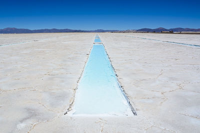 Landscape of salt pan