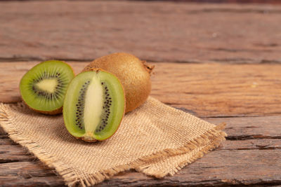 Close-up of fruit on table