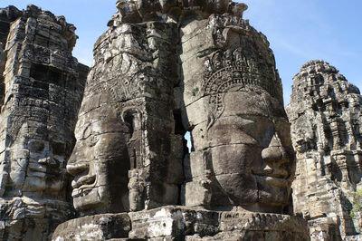 Close-up of statue in temple