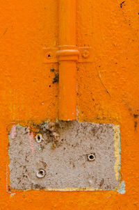 Close-up of weathered door
