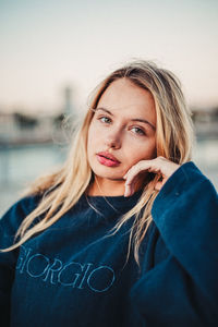 Portrait of beautiful young woman