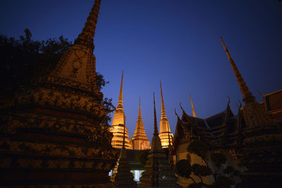 Low angle view of temple