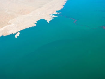 High angle view of swimming pool