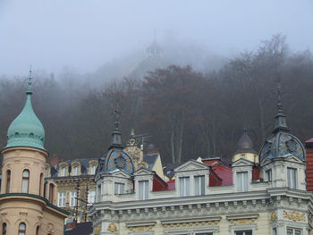 Low angle view of church against sky