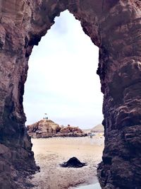 Rock formations at seaside