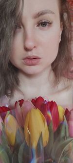 Close-up of young woman