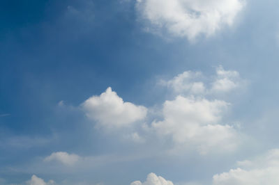 Low angle view of cloudy sky