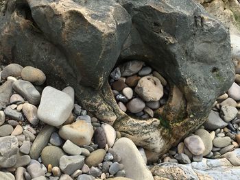 Full frame shot of pebbles