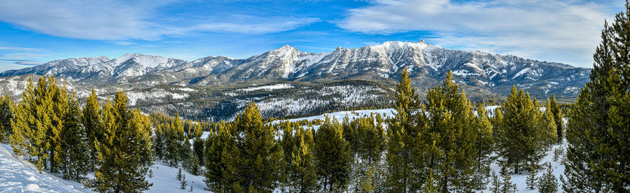 Mountains near big sky, montana