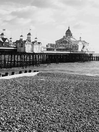 View of temple building against sky