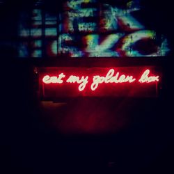 Close-up of neon light