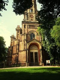 Low angle view of building against sky