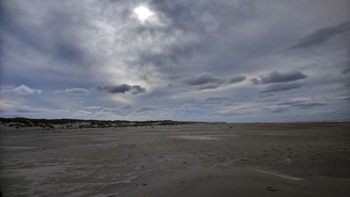 Scenic view of desert against sky