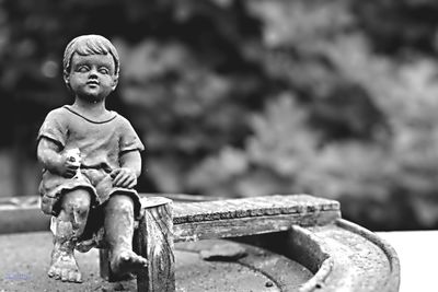 Close-up of statue
