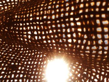 Low angle view of illuminated lights