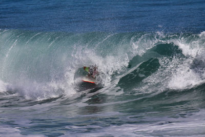 View of wave in sea