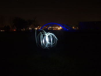 Light trails at night