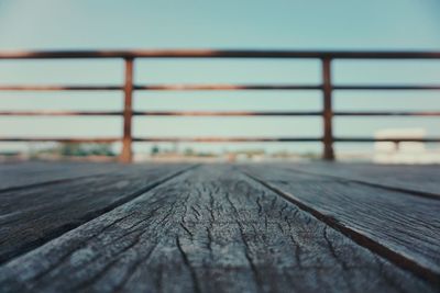 Rusted wood deck