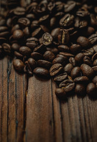 Full frame shot of roasted coffee beans