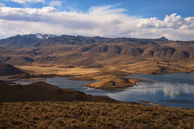 Laguna lagunillas - one of the highest lakes on the andean plateau