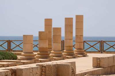 View of pier over sea