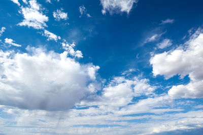 Low angle view of clouds in sky