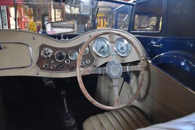 Close-up of vintage car